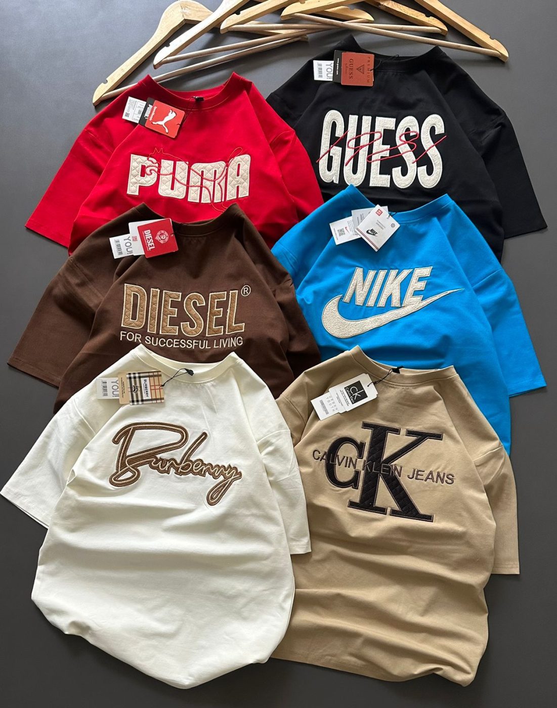 BEST EMBROIDERED  DROP SHOULDER T SHIRT