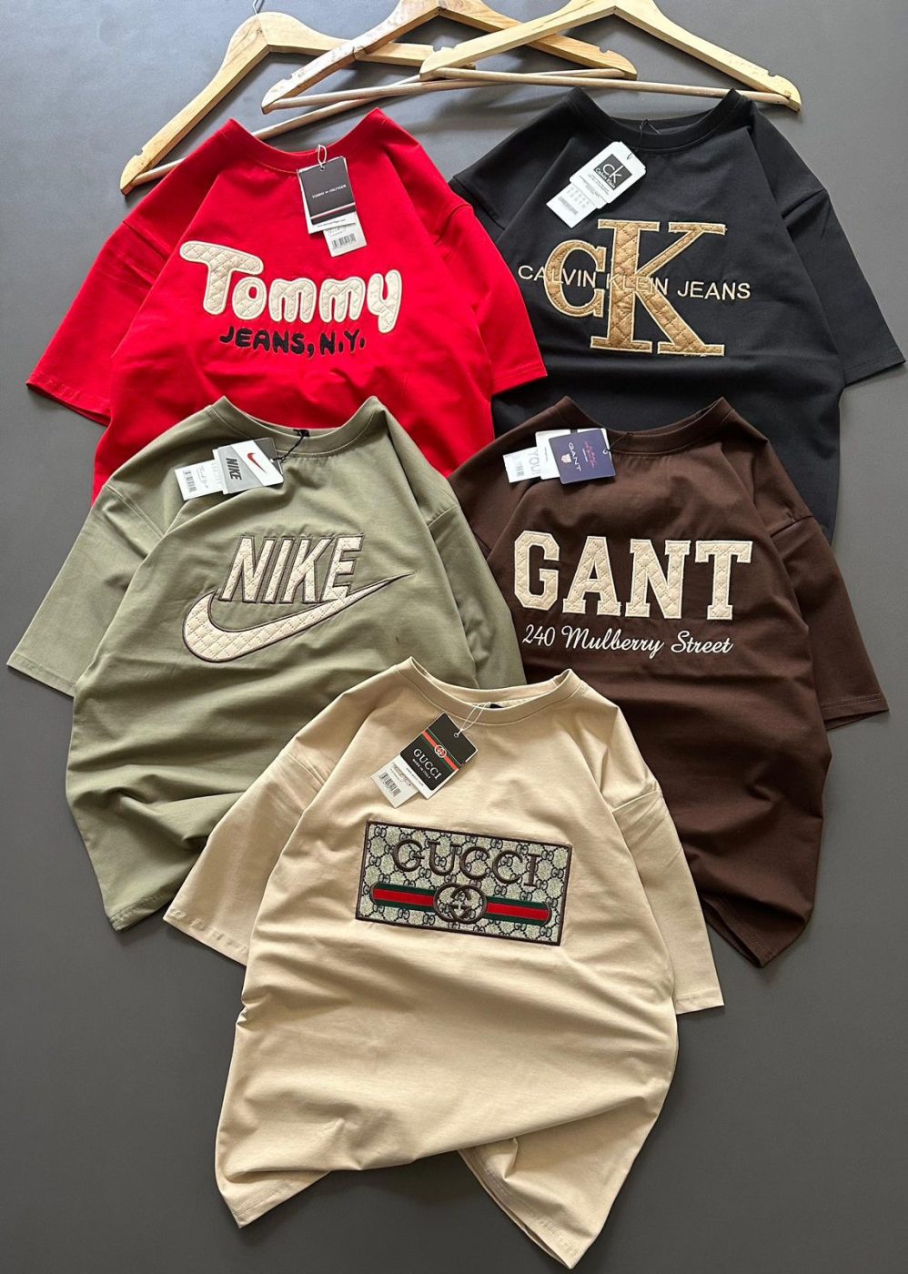 BEST EMBROIDERED  DROP SHOULDER T SHIRT